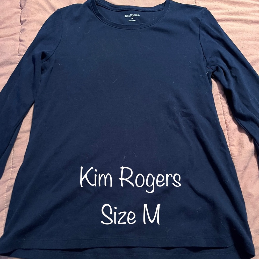 Blue long sleeve tee